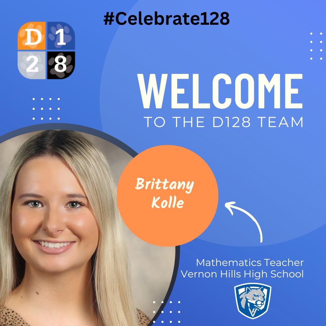 Welcome to D128 Britany Kolle graphic