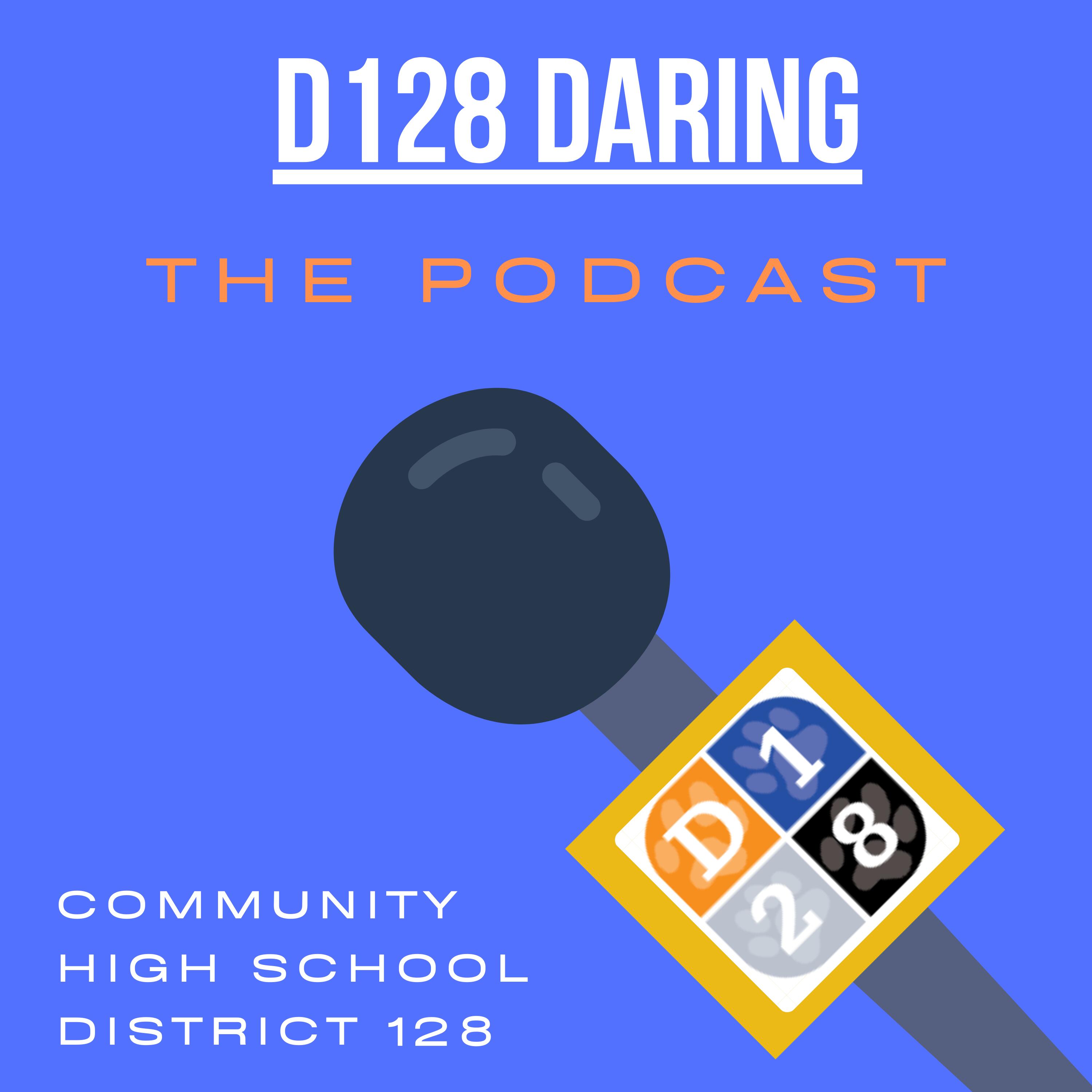 D128 Daring Podcast Logo