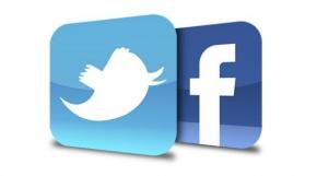 Facebook and Twitter logo