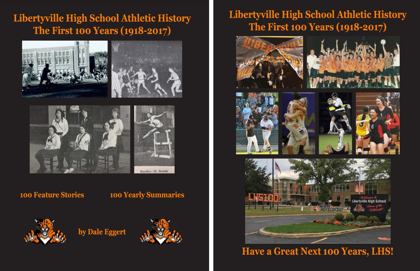 Front and Back Covers of LHS Athletic History Book by Dale Eggert