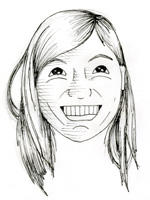 Caricature of Stefanie Dahlstrom