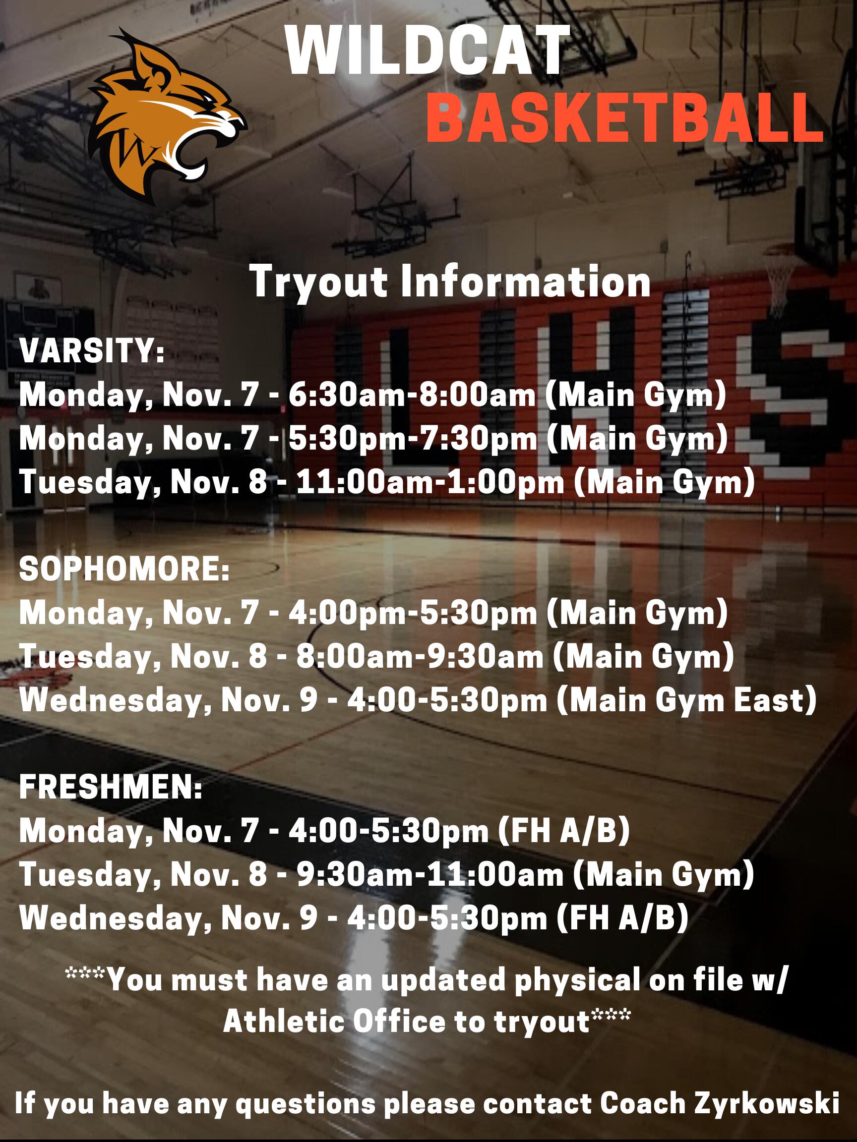 2022-2023 Tryout Information