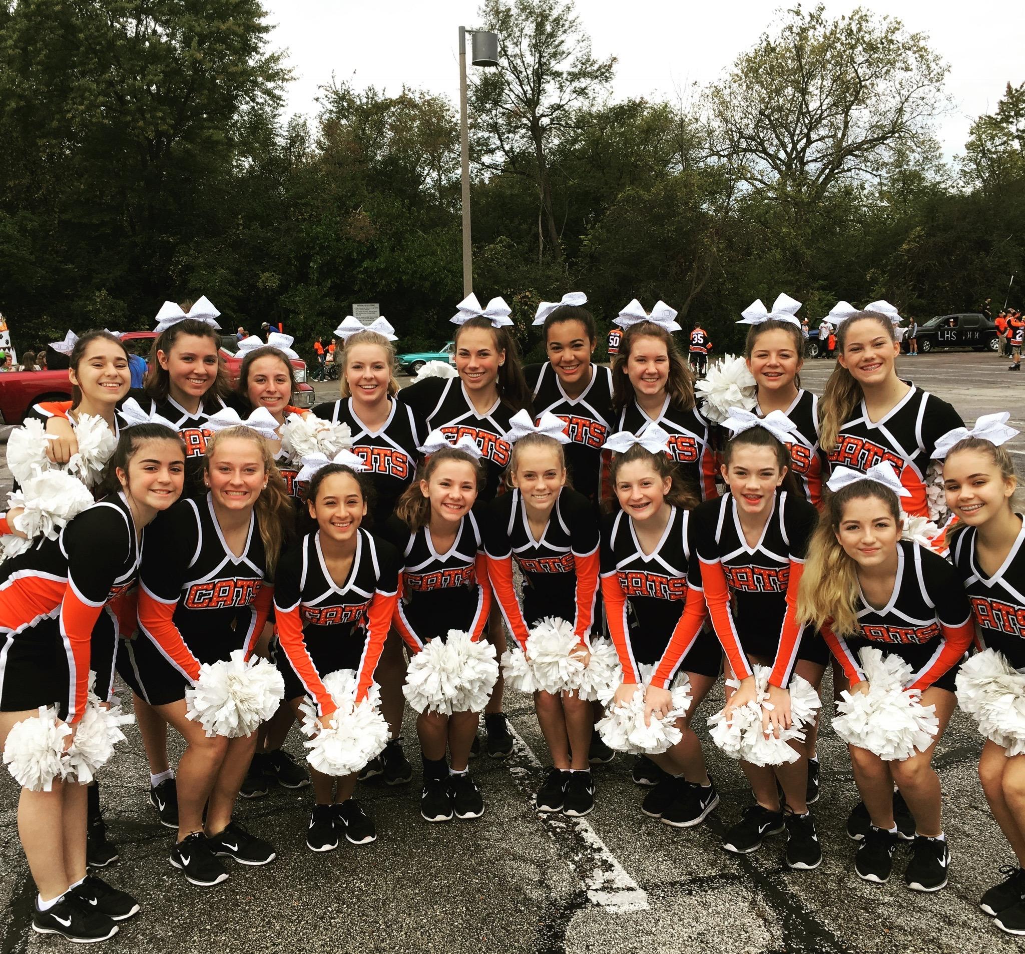 JV team photo before marching in parade
