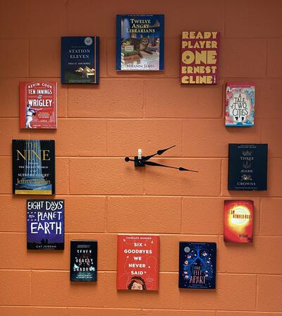 LHS Library Book Clock
