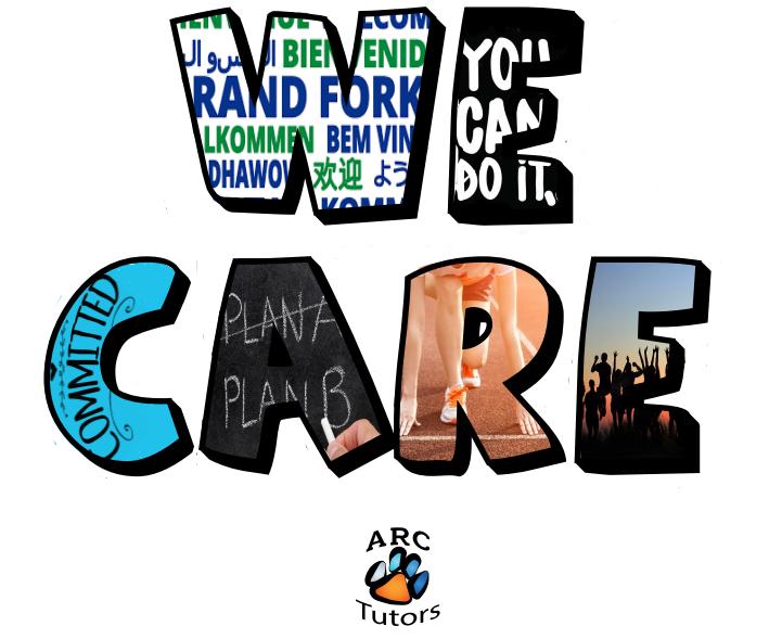 Large graphical depiction of the "We Care" logo
